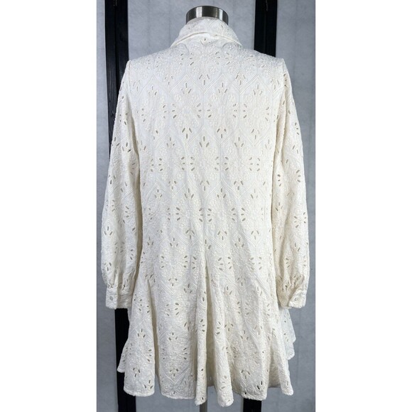 SEZANE MARLY EYELET SHORT DRESS. Size: 40 - Picture 5 of 10